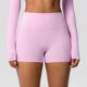 thumbnail image 4 of Karight Women's High Waist No Front Seam Scrunch Butt Biker Shorts Booty Lifting Biker Comfy Scrunch Yoga Shorts, 4 of 7