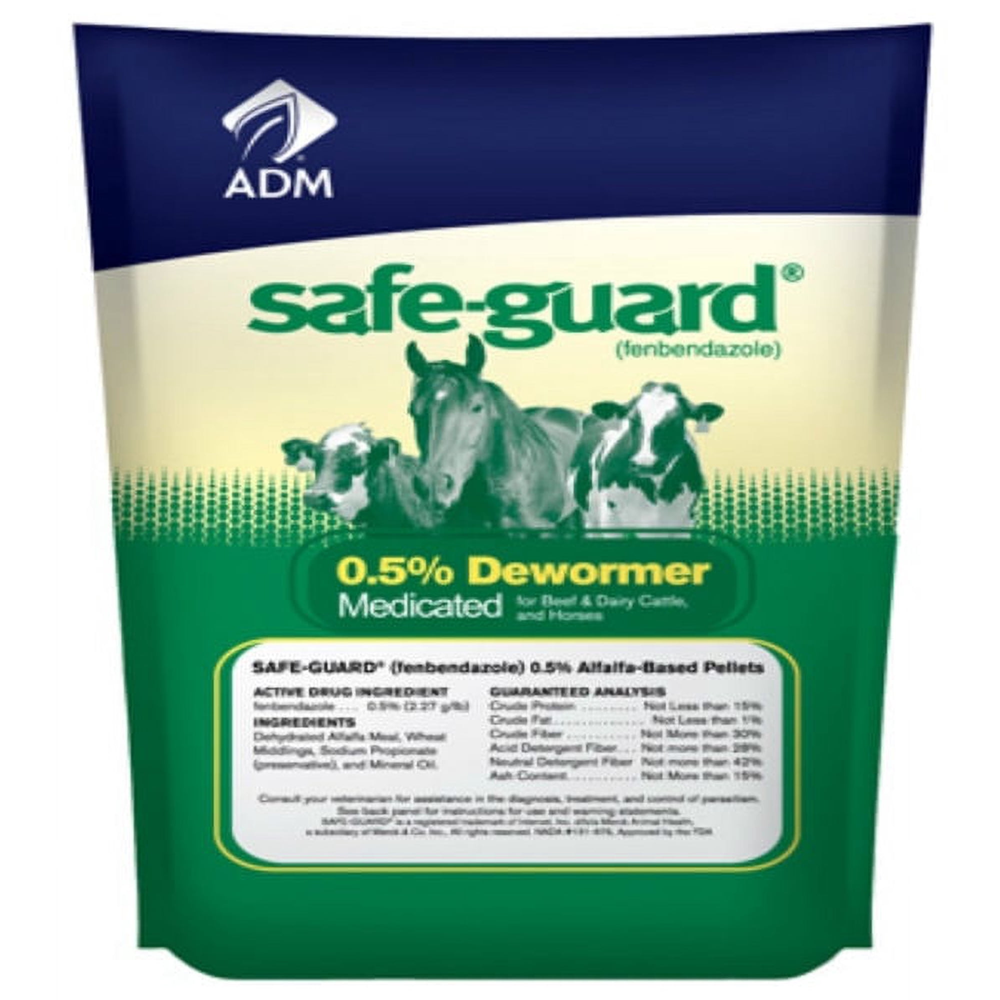 Safe-Guard Medicated Dewormer for Cattle and Horses - Dewormer - 5 lbs, Single Piece — Residential Use, Standard Application