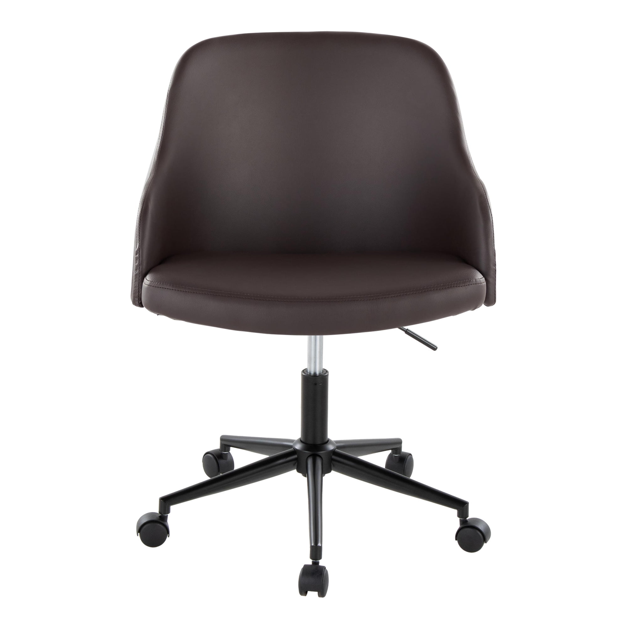 black metal office chair with product