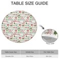 thumbnail image 6 of Multicolor Christmas Word Pattern Round Fitted Tablecloth with Elastic Edge,Dining Table Cover Waterproof,Outdoor Round Tablecloth for Camping,Dining,Indoor and Outdoor, 6 of 7