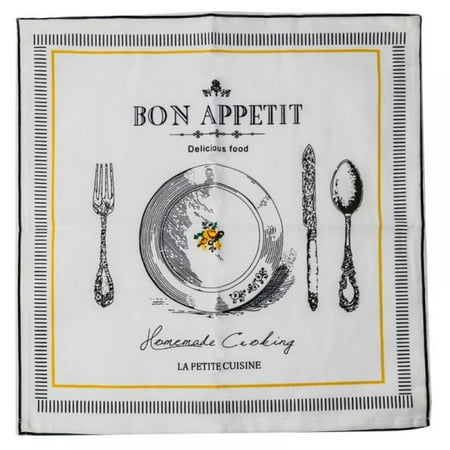 

13.7x12.2 In Simple Teapot Plate Small Flower Cotton Linen Mat Cloth Napkin Cotton Soft and Comfortable Perfect for Family Dinners Weddings Cocktail Kitchen