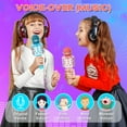 thumbnail image 7 of Gifts for 6 7 8 9 10 Year Old Girls Boys: Art and Crafts Microphone for Kids Wireless Karaoke Machine Toys for 6-12 Year Old Girl Children Singing Birthday Gifts for 6-12 Year Old Speaker Voice Toy, 7 of 7