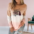 thumbnail image 2 of Hauts pour Femmes à Manches Longues Femmes Hauts Amples à Manches Longues Blouse Chandail Dégradé, 2 of 5