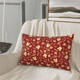 thumbnail image 5 of Uemuo Golden Squirrels Holiday Print Throw Pillow Case – Cozy & Soft Cushion Cover, Hypoallergenic Pillow Case for Sleeping, Perfect for Women with Envelope Closure-16"x24", 5 of 6