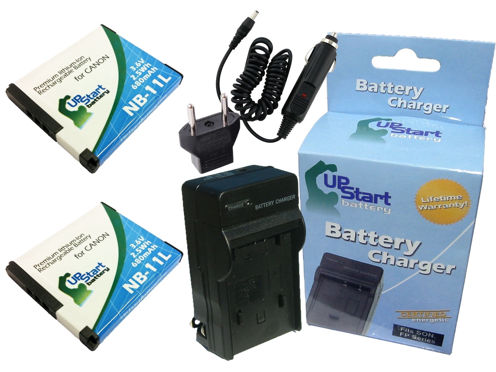 2x Pack - Canon PowerShot S90 Battery + Charger - Replacement for