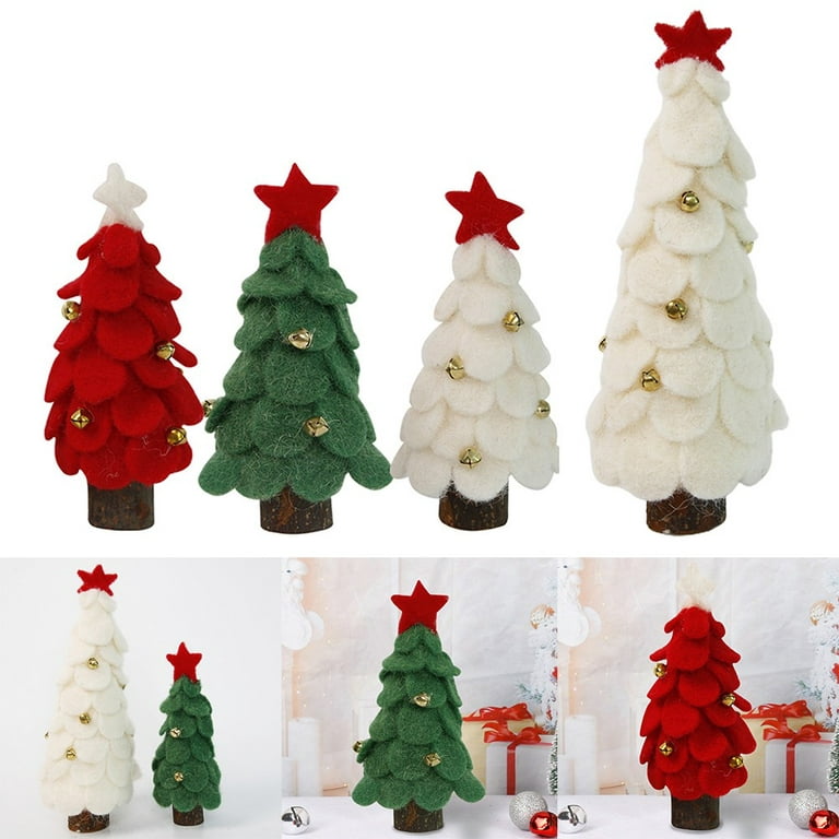 Tinies Set 2 christmas Ornaments-set of Three Tiny Christmas Ornaments-christmas  Tree Ornaments-felt Patterns 
