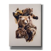 Epic Graffiti 'Bear With Me' by Barbara Keith, Canvas Wall Art, 26"x34"