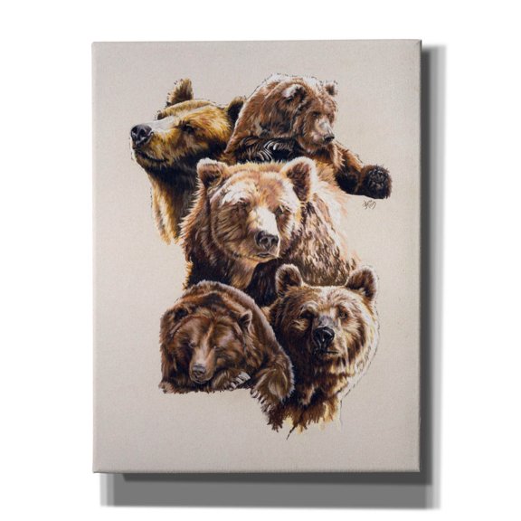 Epic Graffiti 'Bear With Me' by Barbara Keith, Canvas Wall Art, 26"x34"
