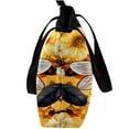 thumbnail image 4 of Honeybee Canvas Leather Mix Hand-Held Bag - Twill Sponge Jeanette Material, 30x10.5x39cm Size, 4 of 5