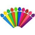 thumbnail image 1 of 10 Tubes Silicone Popsicle Molds for Freezer Tubes Make Healthy Food, 1 of 5