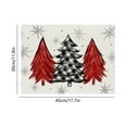 thumbnail image 3 of Christmas Tree Decorations Winter Christmas Tree Placemats 12X18 Inches Christmas Holiday Table Mats for Party Kitchen Dining Room Decoration Christmas Decorations Indoor, 3 of 6