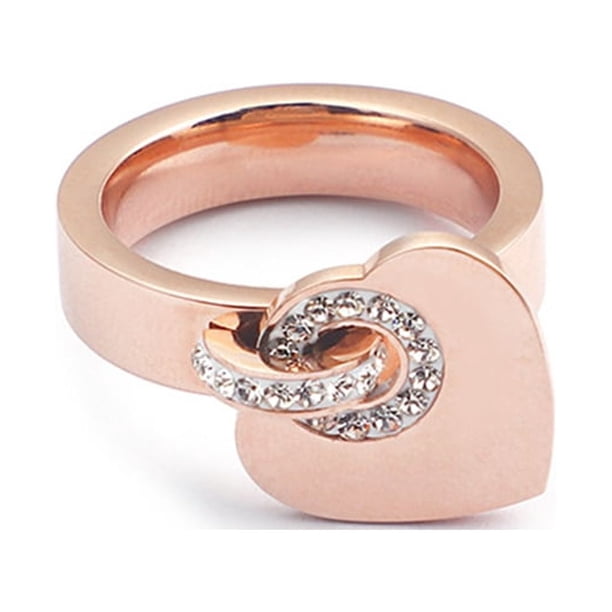 Anillo de Dedo de Mujer Qarigey Acero Inoxidable Plateado
