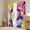Pink Blue Yellow, variant on Gamer 30%-50% Blackout Curtains,Colorful Video Game Console Curtains Gaming Room Decor,Modern Gamepad Controller Window Curtains & Drapes,Graffiti Abstract Window Treatments,(38Wx45L)