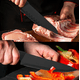 thumbnail image 4 of 12  piezas Juego De Cuchillos Para Cocina De  Acero Inoxidable Modelo Negro, 4 of 4