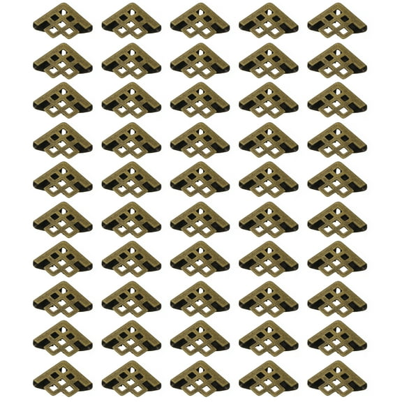 16mm Metal Book Corners,50pcs Photo Corners Book Corners Protector Retro Metal Decorative for Crafting,Bronze