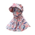 thumbnail image 1 of CSChome Chapeau de Soleil Floral avec Ventilateur Chapeau Extérieur avec Couverture Frontale Protection Visage Cou Réglable USB Rechargeable Électrique UV Pliable Écran Solaire, 1 of 7