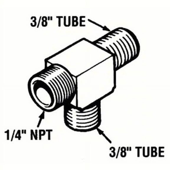 SeaStar HF5531 Hydraulic Tee Fitting 3/8" Tube
