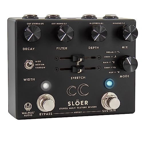 Walrus Audio SLOER Stereo Ambient Reverb Effects Pedal Black