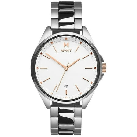 MVMT Analogue Quartz 28000001-D White Dial Silver Stainless Steel Bracelet 36MM Women's Watch