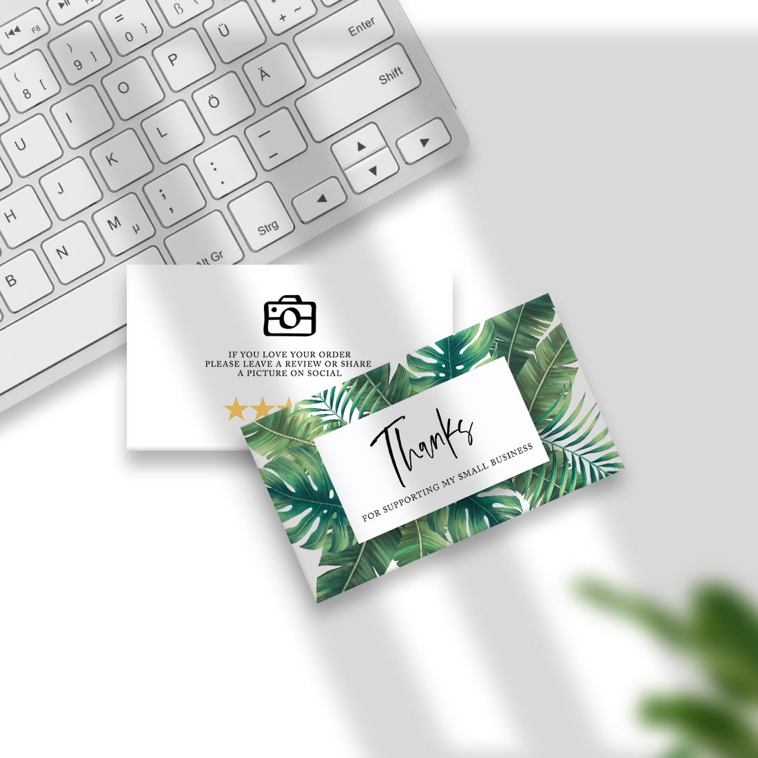 Mobiusea Creation 120 Dankeskarten Aus Kraftpapier – 5,1 X 8,9 Cm, Rustikal Für Kleine Unternehmen & Geschenkverpackung
