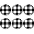 thumbnail image 1 of 12 Pieces Buffalo Plaid Refrigerator Magnets Black and White Plaid Magnets 1.4 Inch Check Fridge Magnets Grid Pattern Locker Magnets for Home Office Kitchen Fridge Farmhouse, 1 of 7