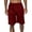 Burgundy, variant on J. METHOD Men's Basketball Shorts Solid Plain Mesh Regular Fit Comfy Gym Workout Active Pants NEMP26 Burgundy L
