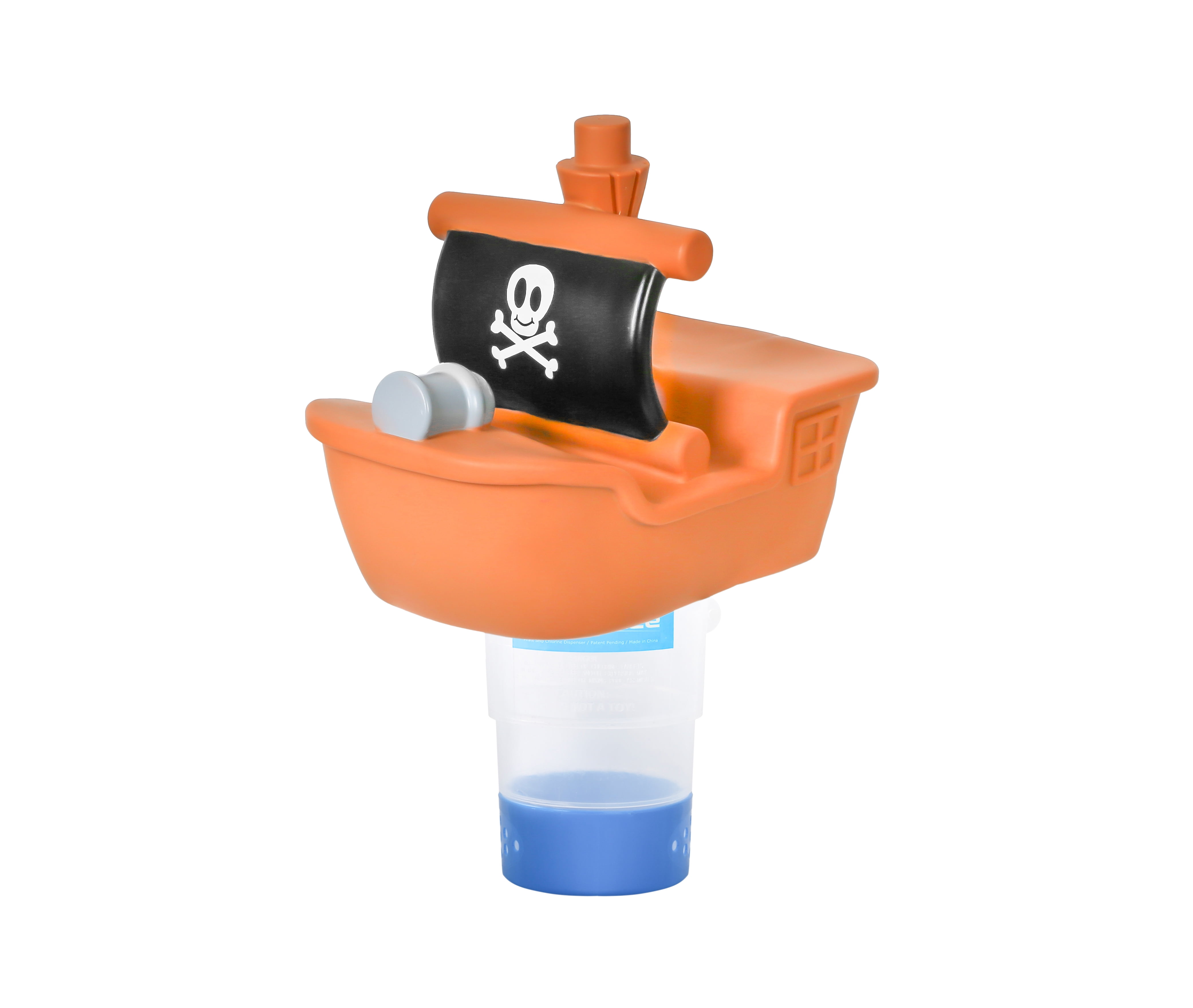 AquaAce Pirate Ship Chlorine Floater Dispenser