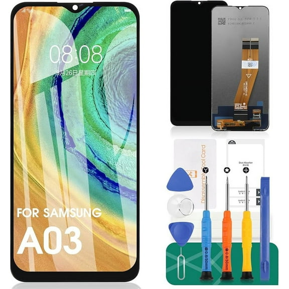 Arbilato LCD Screen Replacement for Samsung Galaxy A03, Touch Digitizer Assembly