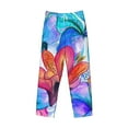 thumbnail image 4 of Balery Bright Flowers print Men's Pajama Pants,Ultra Lightweight Pjs,Lounge Pant-X-Large, 4 of 9