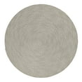 thumbnail image 7 of BELLEZE Area Rug Modern Solid Colored Indoor Outdoor Rug, Accent Rug for Patio, Living Room or Kitchen, Luxury Bohemian Style Home Decor, 8' Diameter - Ivory, 7 of 7