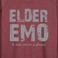 thumbnail image 3 of Instant Message - Elder Emo Never A Phase  - Women's Lightweight French Terry Long Sleeve Shirt, 3 of 6