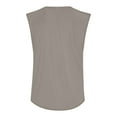 thumbnail image 5 of Kopltyrfg Mens Sleeveless Tank Tops Cut Off Muscle Gym T Shirts Running Beach Loose Fit Tees Khaki XL, 5 of 5