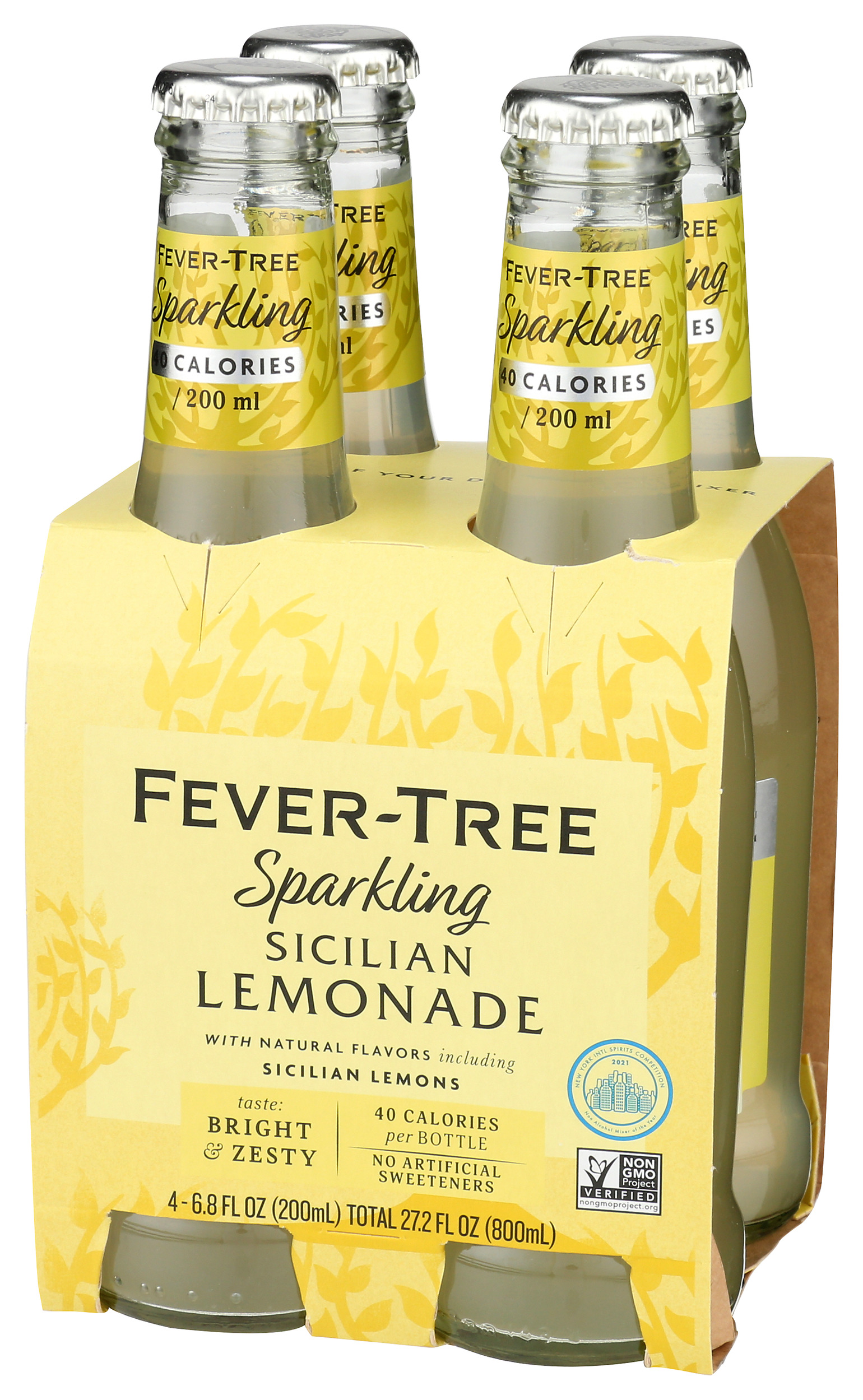 Fever-Tree Sparkling Sicilian Lemonade 6X4X200Ml 27.2 Fluid Ounce Pack Of 6