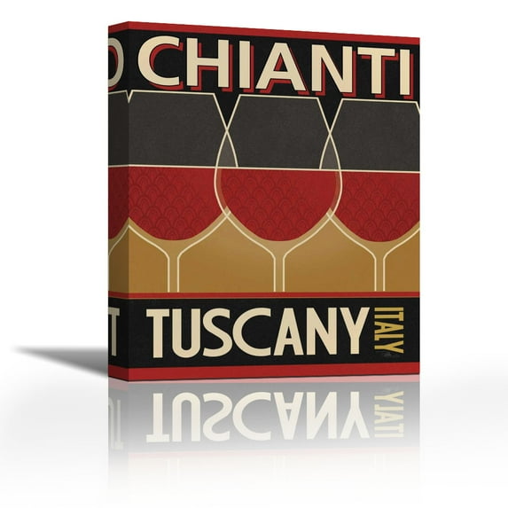 Chianti - Contemporary Fine Art Giclee on Canvas Gallery Wrap - wall décor - Art painting - 29 x 36 Inch - Ready to Hang