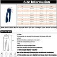 thumbnail image 3 of Blue Women's Work Pants, Cotton Womens Work Pants Business Casual, Wide Leg Pants For Women, Capris For Women Casual Summer, Women's Autumn And Winter High Waisted Elasticized Wide Leg Everyday Jeans, 3 of 4