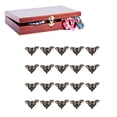 thumbnail image 1 of 20Pcs Vintage Corner Protectors, Metal Box Corner Protector Corner Brace Exquisite Metal Book Corner Protector Album Corner Decorative Protector Cover With Mounting Screws, 1 of 8