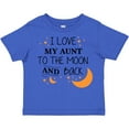 thumbnail image 3 of Inktastic I Love My Aunt to the Moon and Back Boys or Girls Toddler T-Shirt, 3 of 5