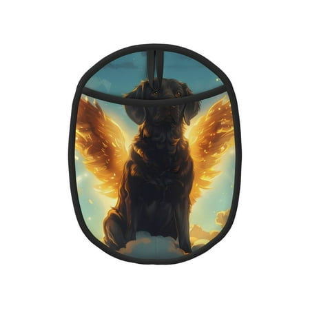 

Sikiie Golden Cloud Winged Dog Silicone Pot Holders Oven Mitts Heat Resistant Hot Pads Non Slip Pot Holder for Kitchen Baking and Cooking 9.4 x 7.5 Inches