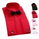 thumbnail image 4 of Camisa delgada regular para hombre pajarita camisa de esmoquin para boda formal amigable con la piel suave para el rendimiento ANGGREK Otros, 4 of 5