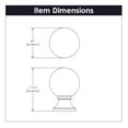 thumbnail image 4 of Belwith Keeler B076288 Fuller 1"  Round Vintage Farmhouse Ball Cabinet Knob / Drawer Knob, 4 of 7