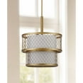 thumbnail image 2 of SAFAVIEH Evie Mesh Adjustable Pendant Light, Antique Gold, 2 of 6