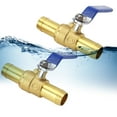 thumbnail image 2 of 16mm Brass Barb Switchs Secure Connection Secure & Brass Shut-off Connectors Enhanced Water Flows Control, 2 of 7