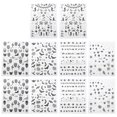 thumbnail image 1 of EeaseCA 10 Sheets Halloween Nail Stickers Luminous Nail Stickers DIY Nail Decor (Assorted Style), 1 of 7