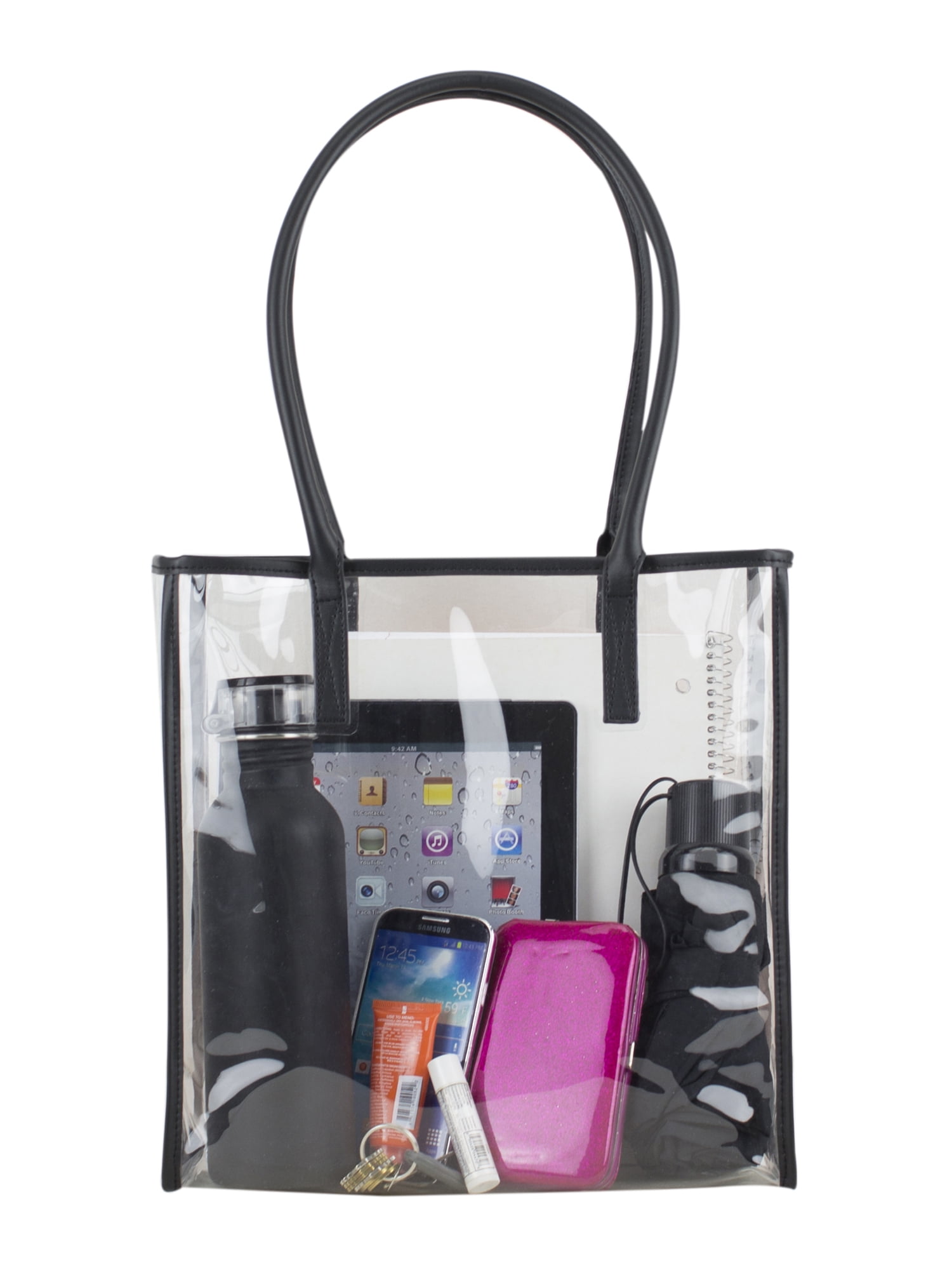 Eastsport Clear All-Purpose Security Tote, Black