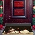thumbnail image 6 of Christmas Door Mat Black Snowman Winter Doormat Decorative Outdoor Autumn Decoration Indoor Outdoor Entrance Floor mat, Non Slip Welcome Party Decor 17x29 Inch, 6 of 6