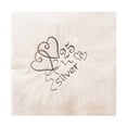thumbnail image 1 of NPK - Servilletas Diseño Impreso 25º Aniverario, Bodas de Plata - Pack de 15 (Blanco), 1 of 2