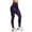 Purple, variant on Bibifish Womens Yoga Pants Navy Tie-Dye Print Yoga Pants High Waist Stretchy Breathable Festival & Casual Outing Vibrant Leggings
