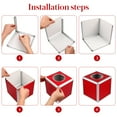 thumbnail image 2 of Raffle Box Lottery Box Multifunctional Square-shape Storage Ticket Box Card Bonus Draw Box for Business Annual Meeting Fundraising, 2 of 8