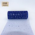thumbnail image 1 of Rollo de tul con lentejuelas brillantes para decoración de bodas, tela de Organza láser, manualidades, decoraciones de fiesta, 25/10 yardas, 15cm, 1 of 4