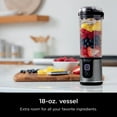 thumbnail image 3 of Ninja Blast 18 oz. Portable Blender with Leak Proof Lid and Easy Sip Spout, Black, BC151BK, 3 of 19